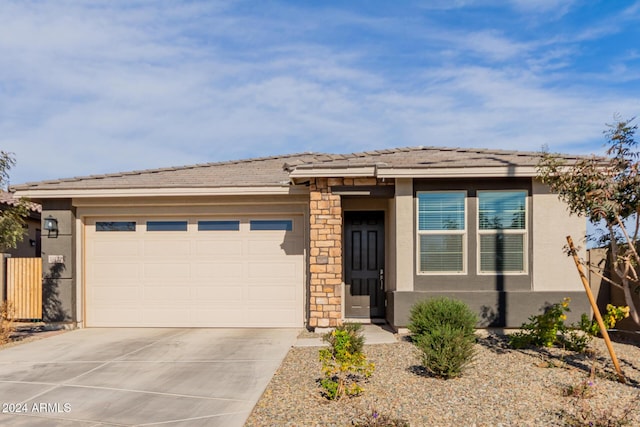 view of front of house featuring a garage