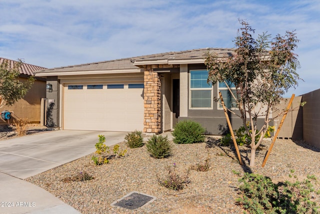 view of front of home featuring a garage