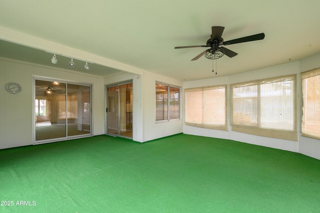 19417 N Palo Verde Dr, Sun City, AZ 85373 - unfurnished sunroom with ceiling fan