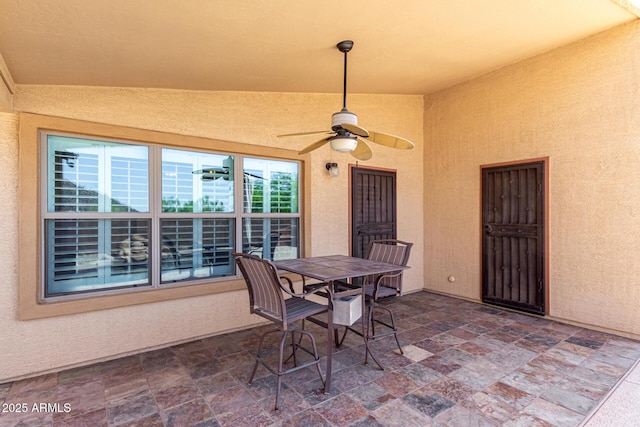 3028 W Parkside Ln, Phoenix, AZ 85027 - view of patio / terrace with ceiling fan and outdoor dining area