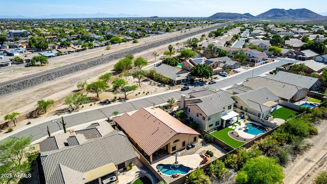 3028 W Parkside Ln, Phoenix, AZ 85027 - aerial perspective of suburban area with mountains