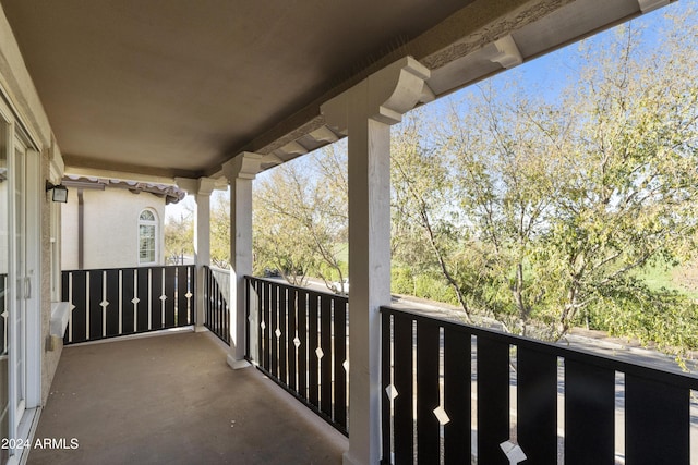 view of balcony