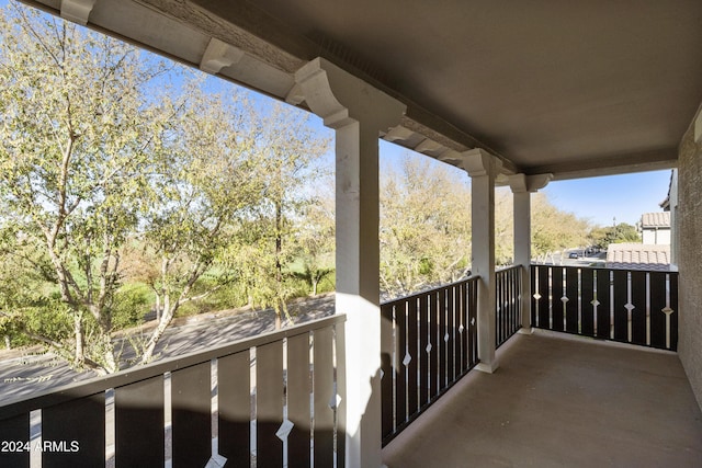 view of balcony