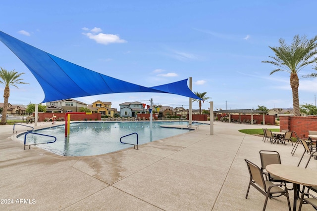 view of pool with a patio area