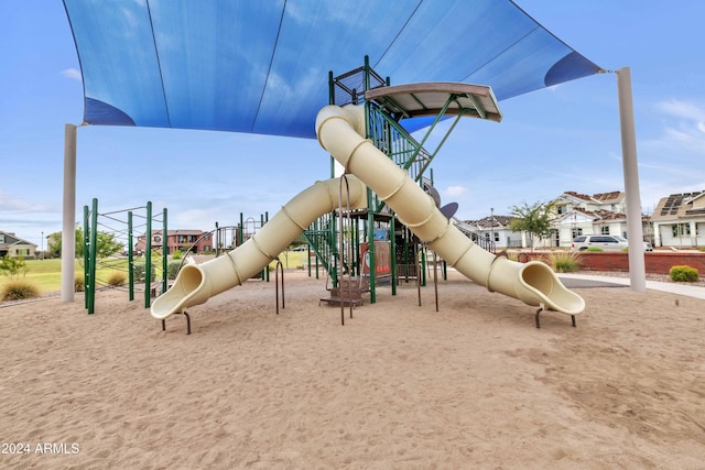 view of jungle gym