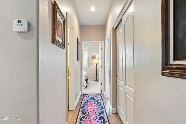 601 E Phoenix St, Payson, AZ 85541 - hallway featuring baseboards, recessed lighting, and light wood-style flooring