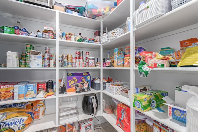 view of pantry