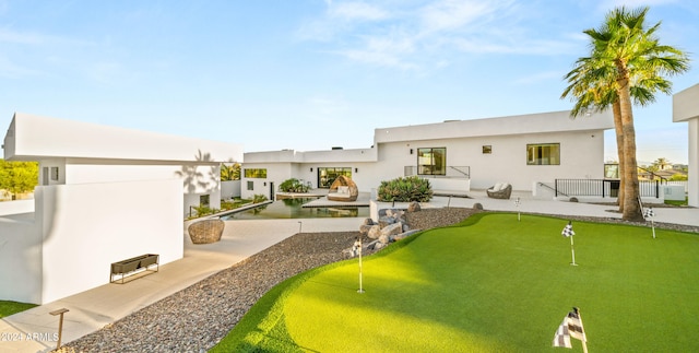 view of yard with a patio