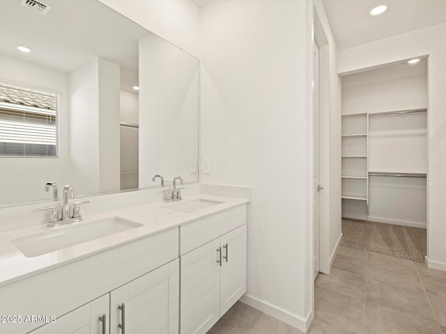 bathroom with vanity