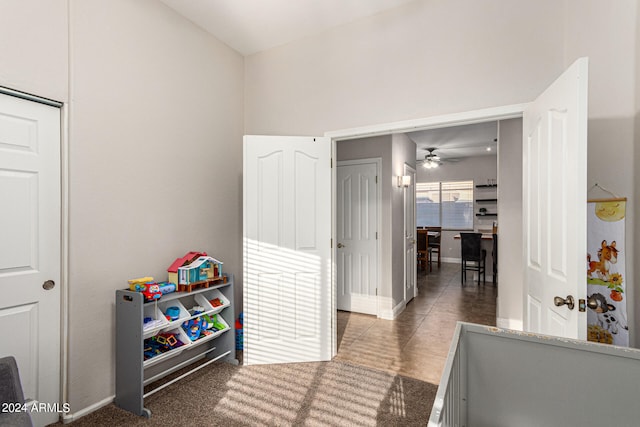 view of tiled bedroom