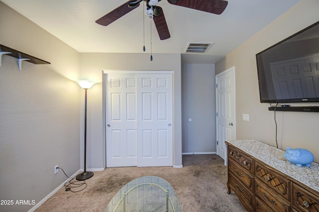 17374 W Adams St, Goodyear, AZ 85338 - bedroom featuring carpet flooring, baseboards, a closet, and visible vents