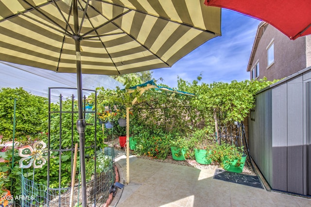 17374 W Adams St, Goodyear, AZ 85338 - view of patio with a fenced backyard
