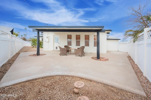 back of house with a patio and an outdoor hangout area