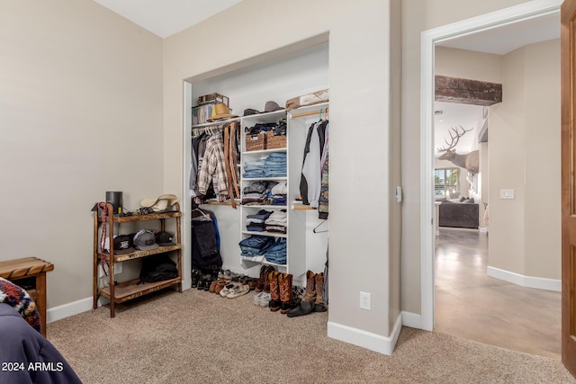 view of closet