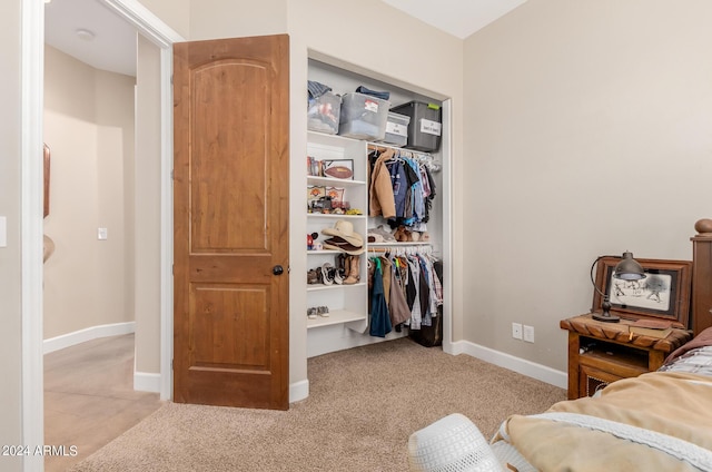 view of closet