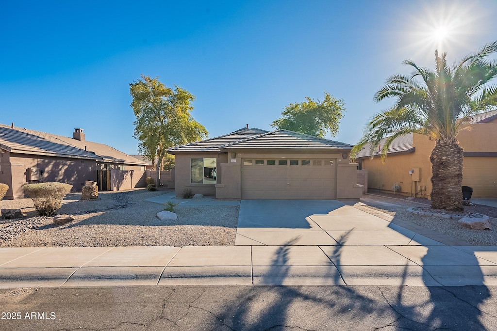 view of front of house featuring a garage