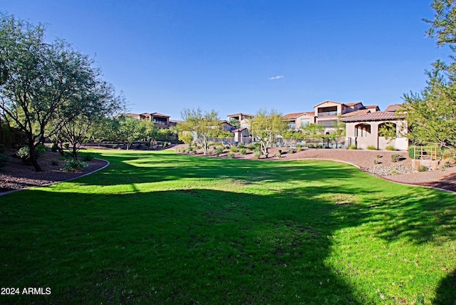 view of yard featuring a gazebo