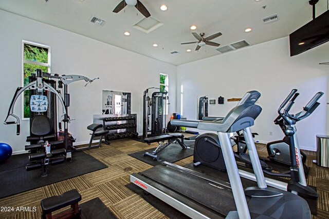 view of exercise room