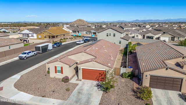 aerial view featuring a mountain view