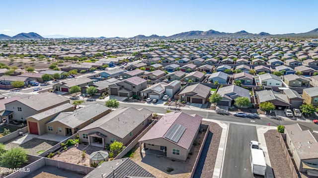 bird's eye view featuring a mountain view