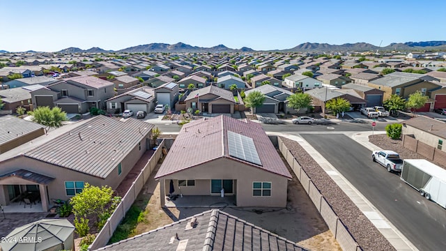 bird's eye view featuring a mountain view