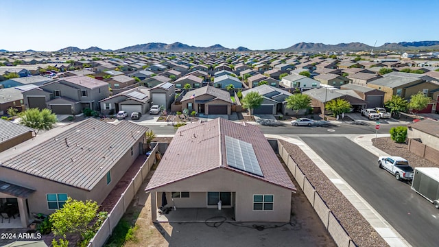 aerial view featuring a mountain view