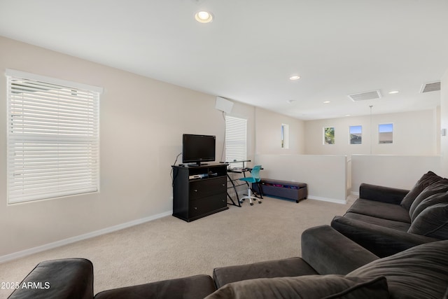 1502 E Goldcrest St, Gilbert, AZ 85297 - carpeted living room with baseboards and recessed lighting