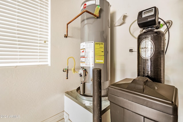 utilities featuring gas water heater