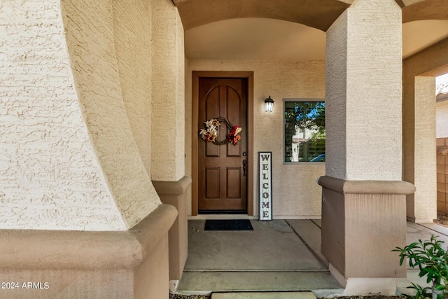 view of entrance to property