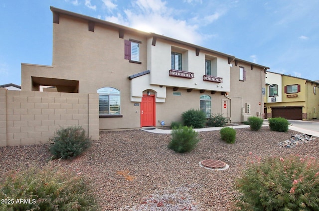 view of front of house featuring a garage