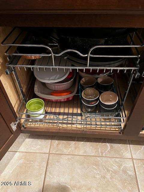 interior details with cooktop