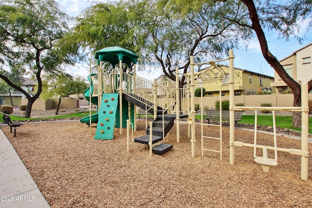 view of jungle gym