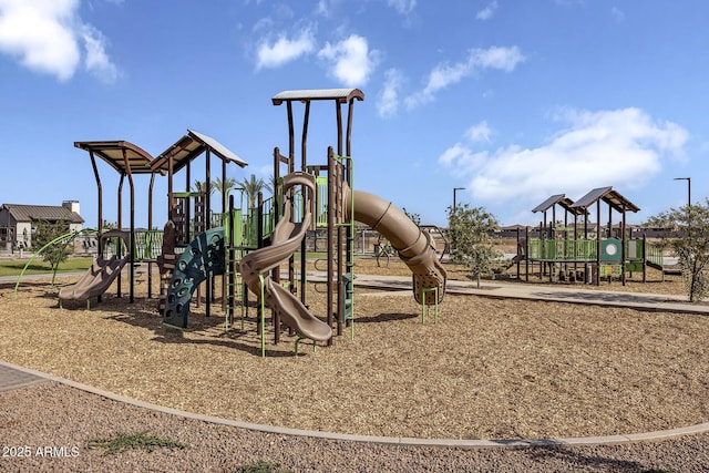 view of jungle gym