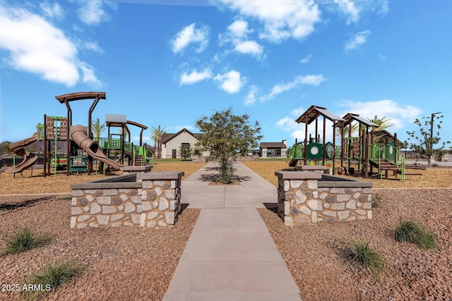 view of jungle gym