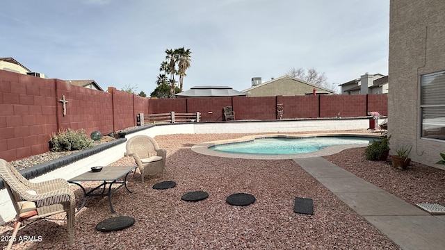 view of pool with a patio