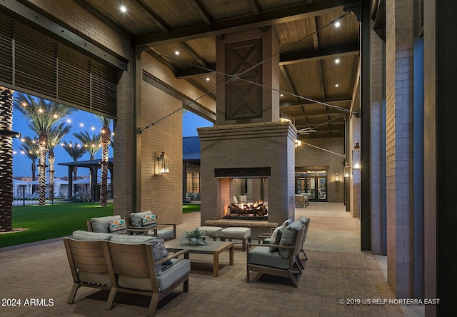 view of patio / terrace with an outdoor hangout area