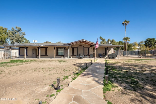 view of front of home