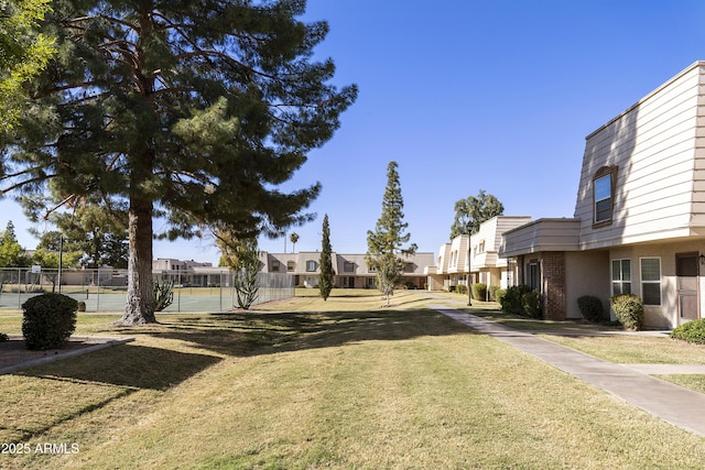 view of road with a residential view