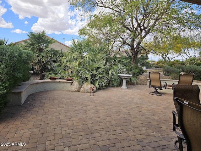 exterior space with a patio area