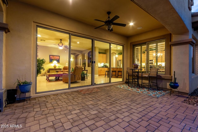 13336 W Via Caballo Blanco, Peoria, AZ 85383 - view of patio / terrace with ceiling fan
