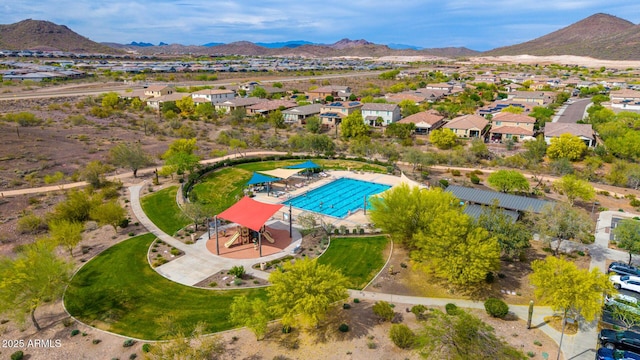 13336 W Via Caballo Blanco, Peoria, AZ 85383 - aerial view featuring a residential view and a mountain view