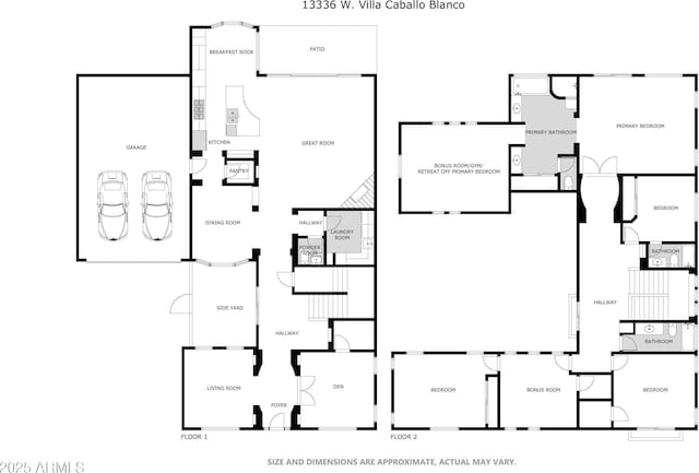 13336 W Via Caballo Blanco, Peoria, AZ 85383 - view of layout