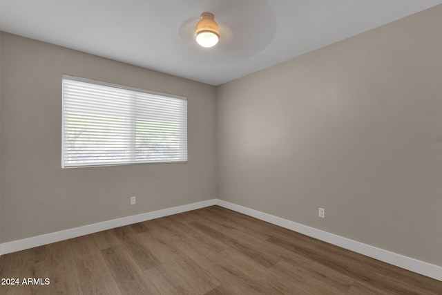 empty room featuring light hardwood / wood-style flooring