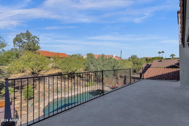 balcony with a patio