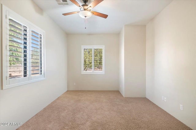 14428 E Monument Dr, Scottsdale, AZ 85262 - office with ceiling fan, carpet, and visible vents