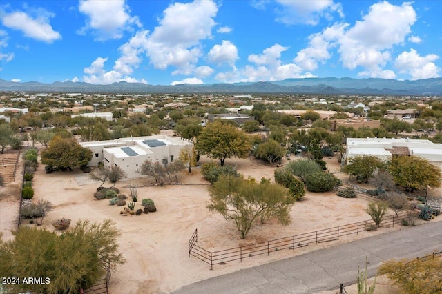 14428 E Monument Dr, Scottsdale, AZ 85262 - aerial view with a residential view, a mountain view, and a rural view