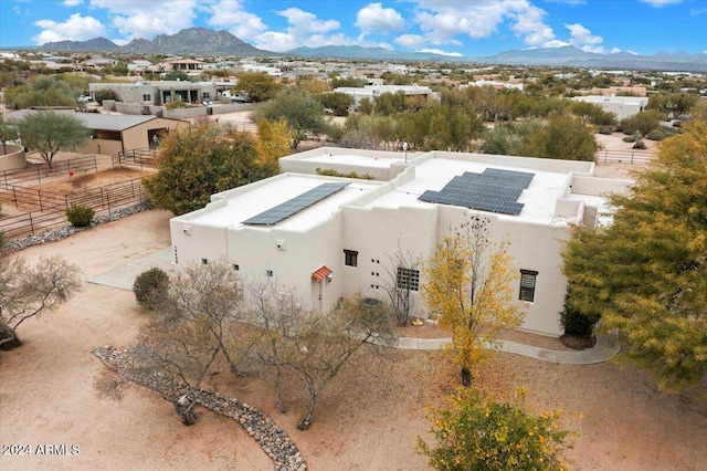 aerial view featuring a mountain view