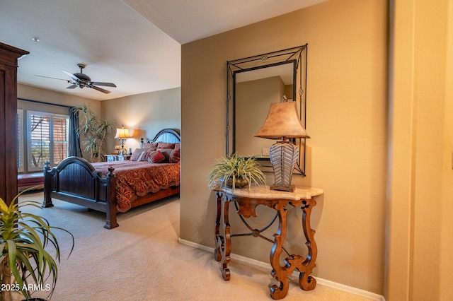 19700 N 76th St Unit 2001, Scottsdale, AZ 85255 - bedroom with baseboards, ceiling fan, and carpet floors