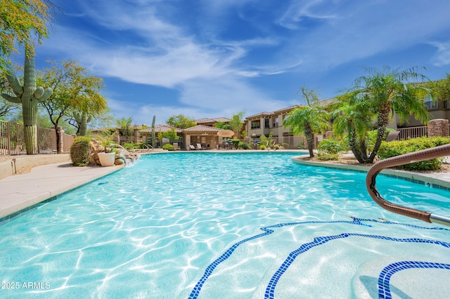 19700 N 76th St Unit 2001, Scottsdale, AZ 85255 - pool with fence