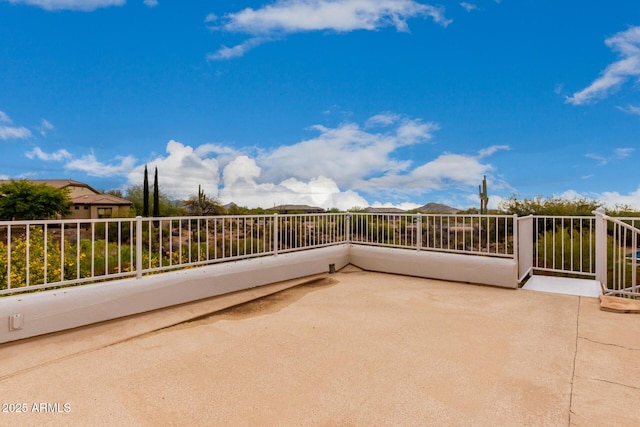 view of patio / terrace with a balcony